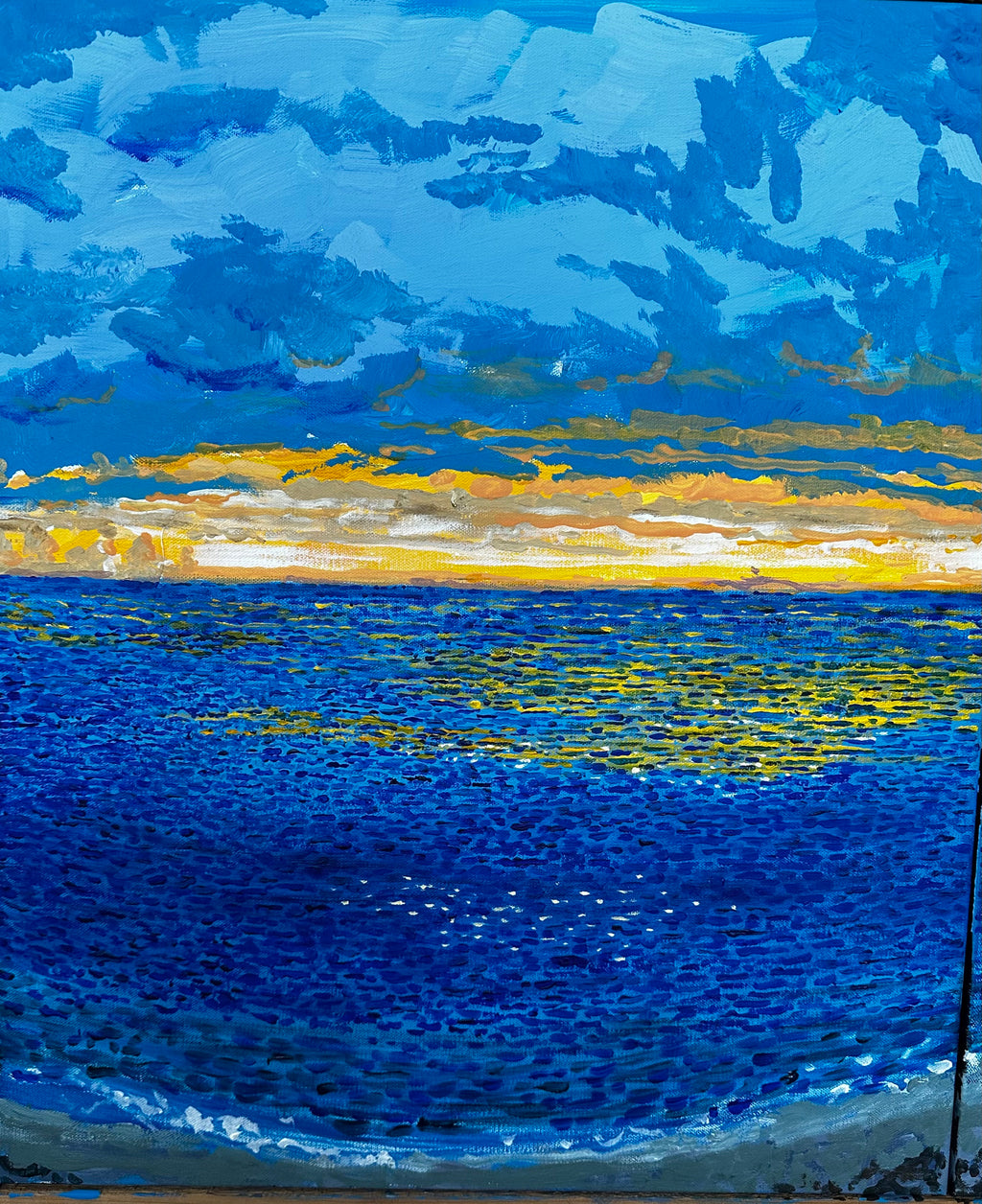 Captiva Beach Triptych — Original Acrylic Painting