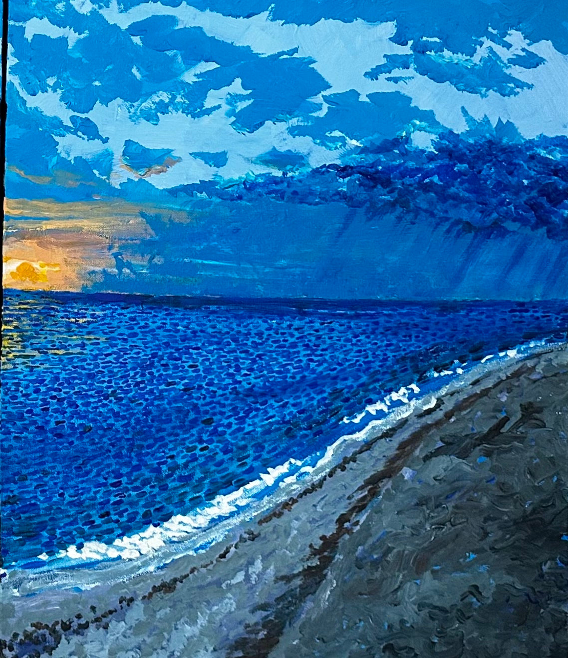 Captiva Beach Triptych — Original Acrylic Painting