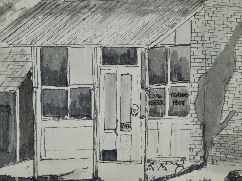 Coal Creek Trading Post, CO — Original Pen & Ink