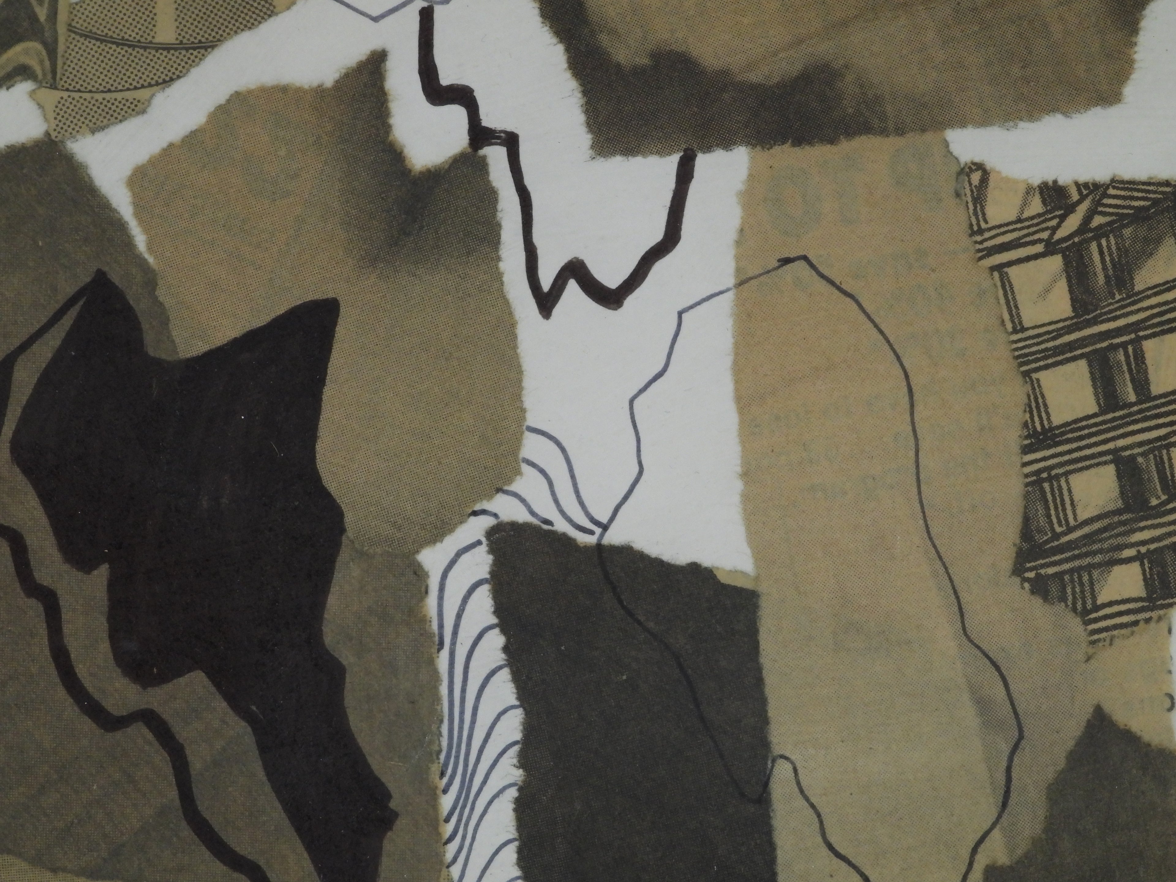 Fractured Earth — Original Mixed Media Collage