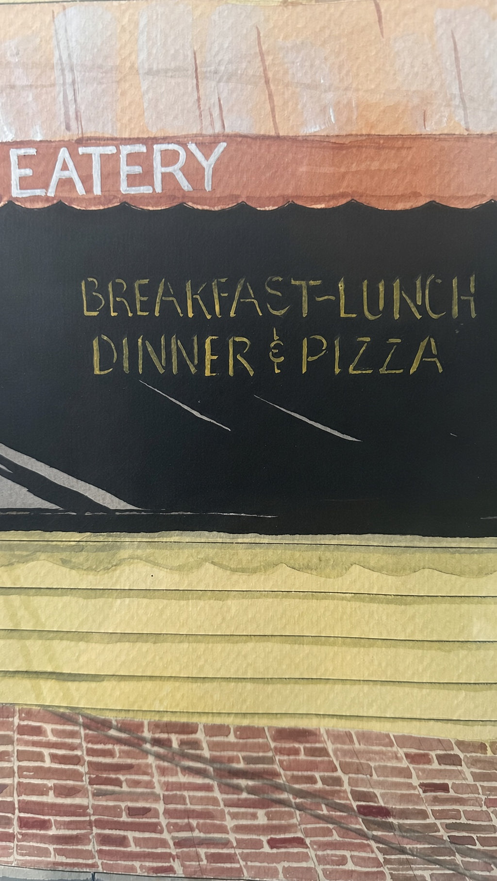 Havabite Eatery, Virginia - Original Watercolor