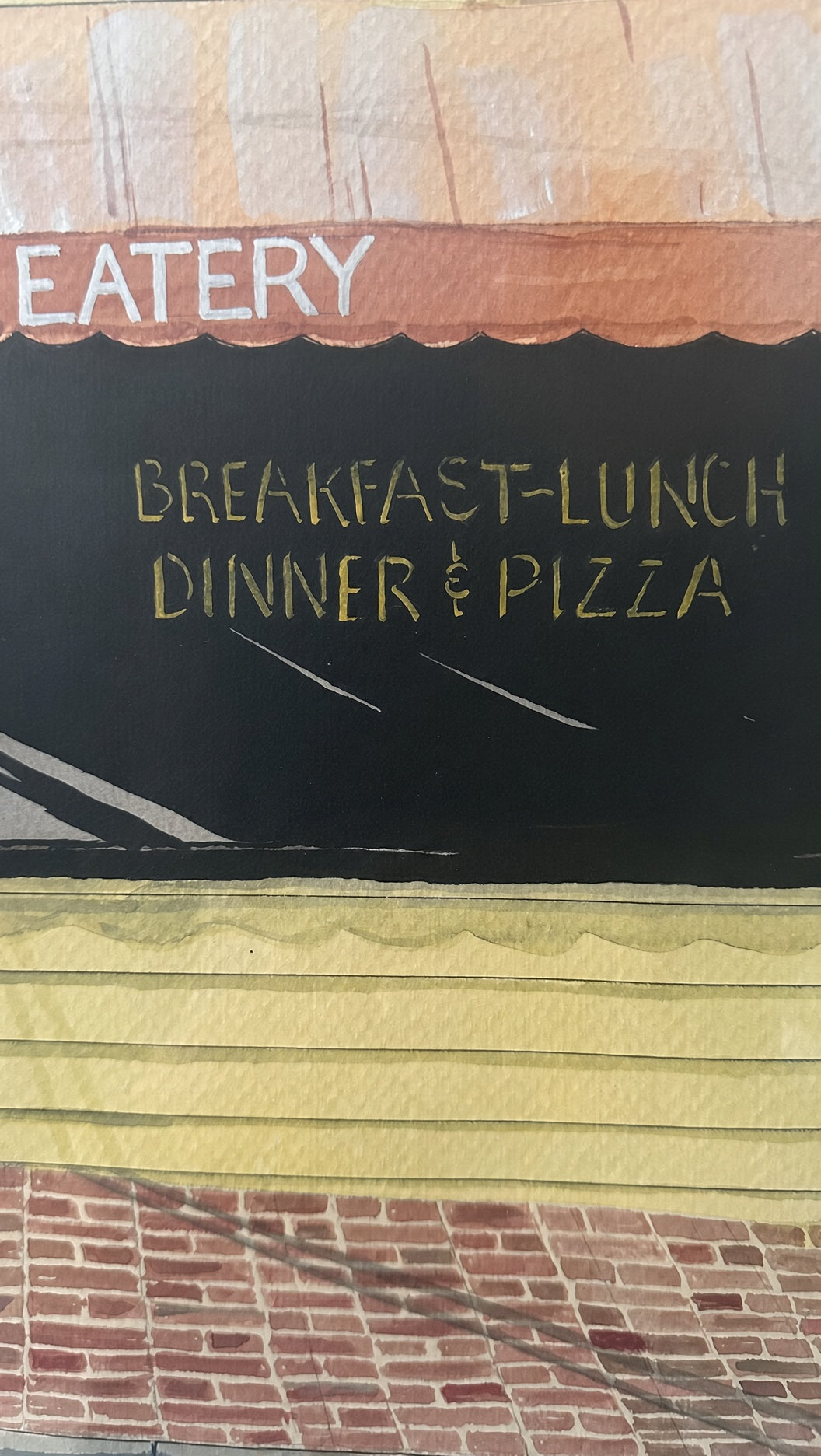 Havabite Eatery, Virginia - Original Watercolor