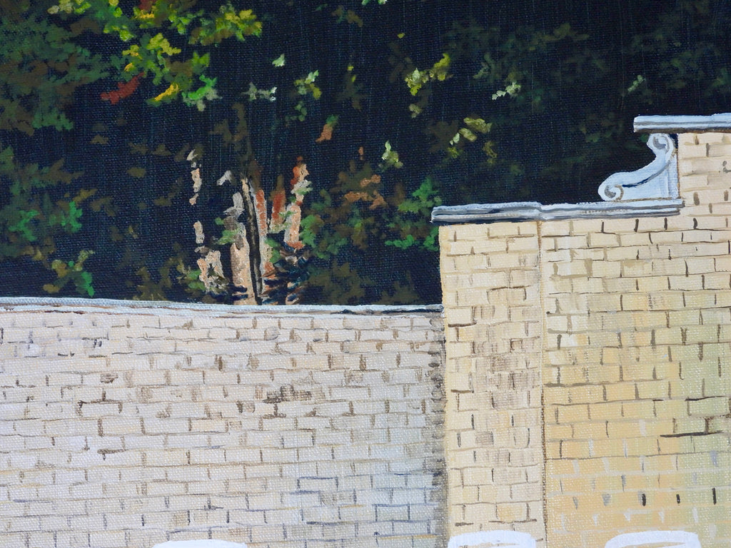 Jekyll Island Pool — Original Oil Painting
