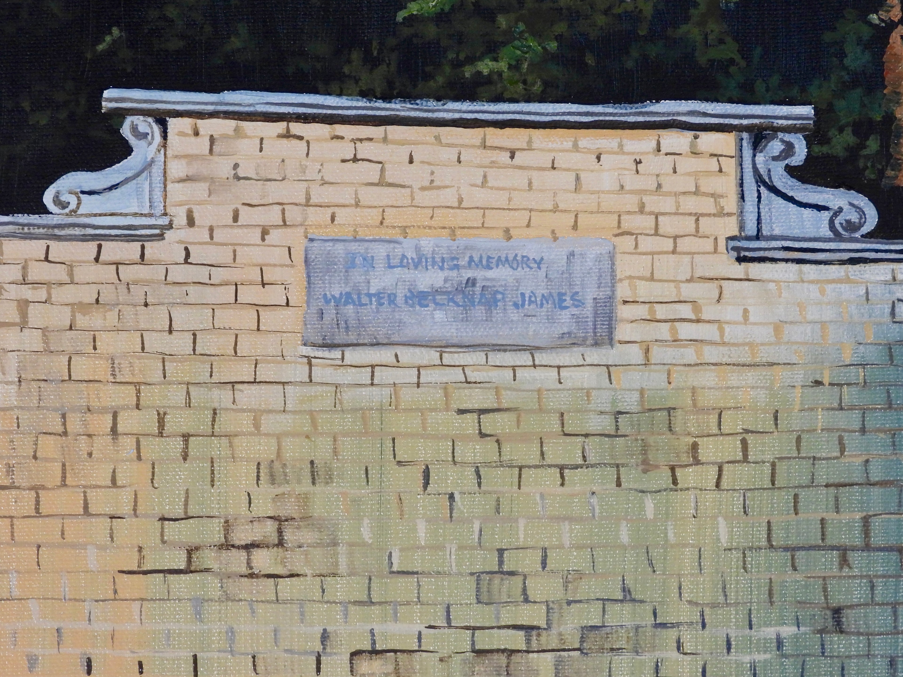 Jekyll Island Pool — Original Oil Painting