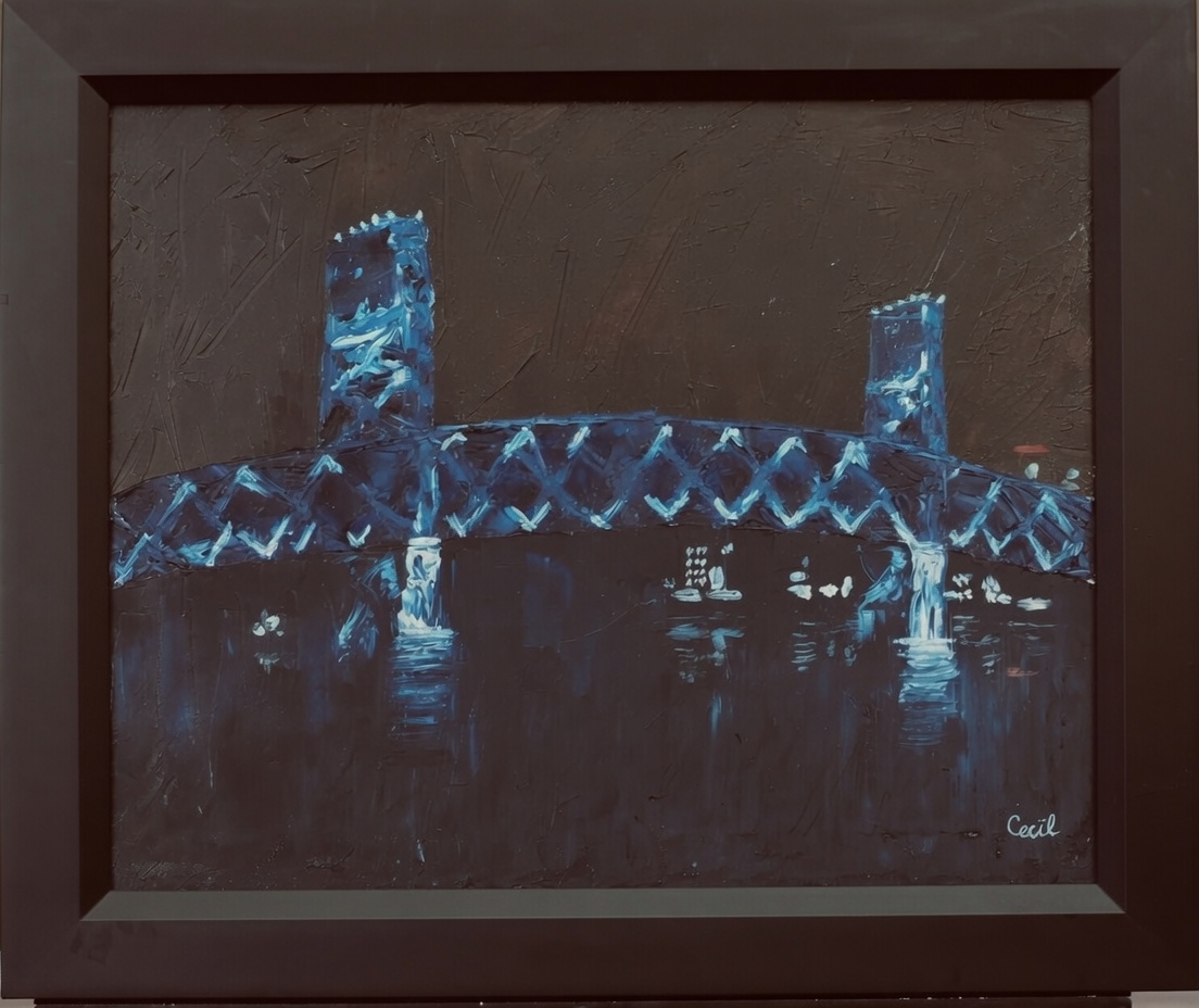 Main Street Bridge - Original Acrylic Painting