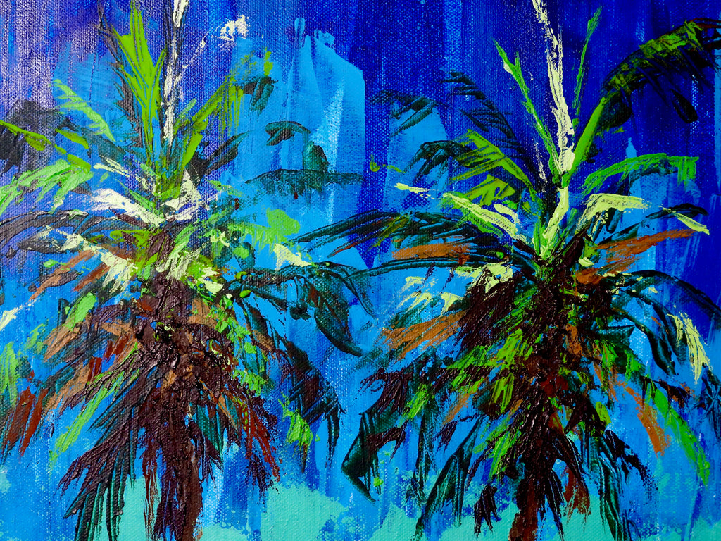 Palm Lights — Original Acrylic Painting