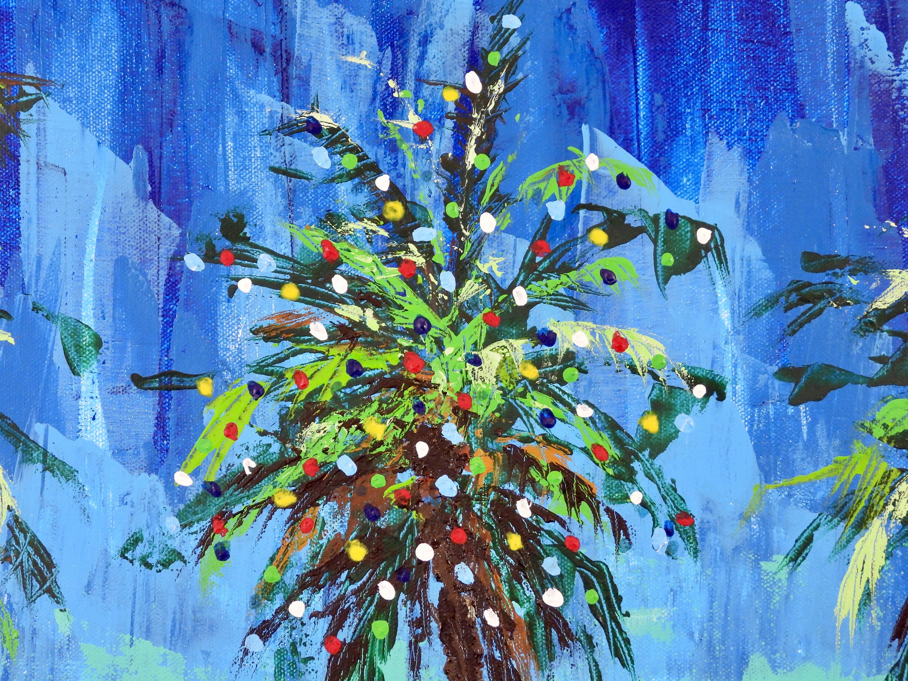 Palm Lights — Original Acrylic Painting