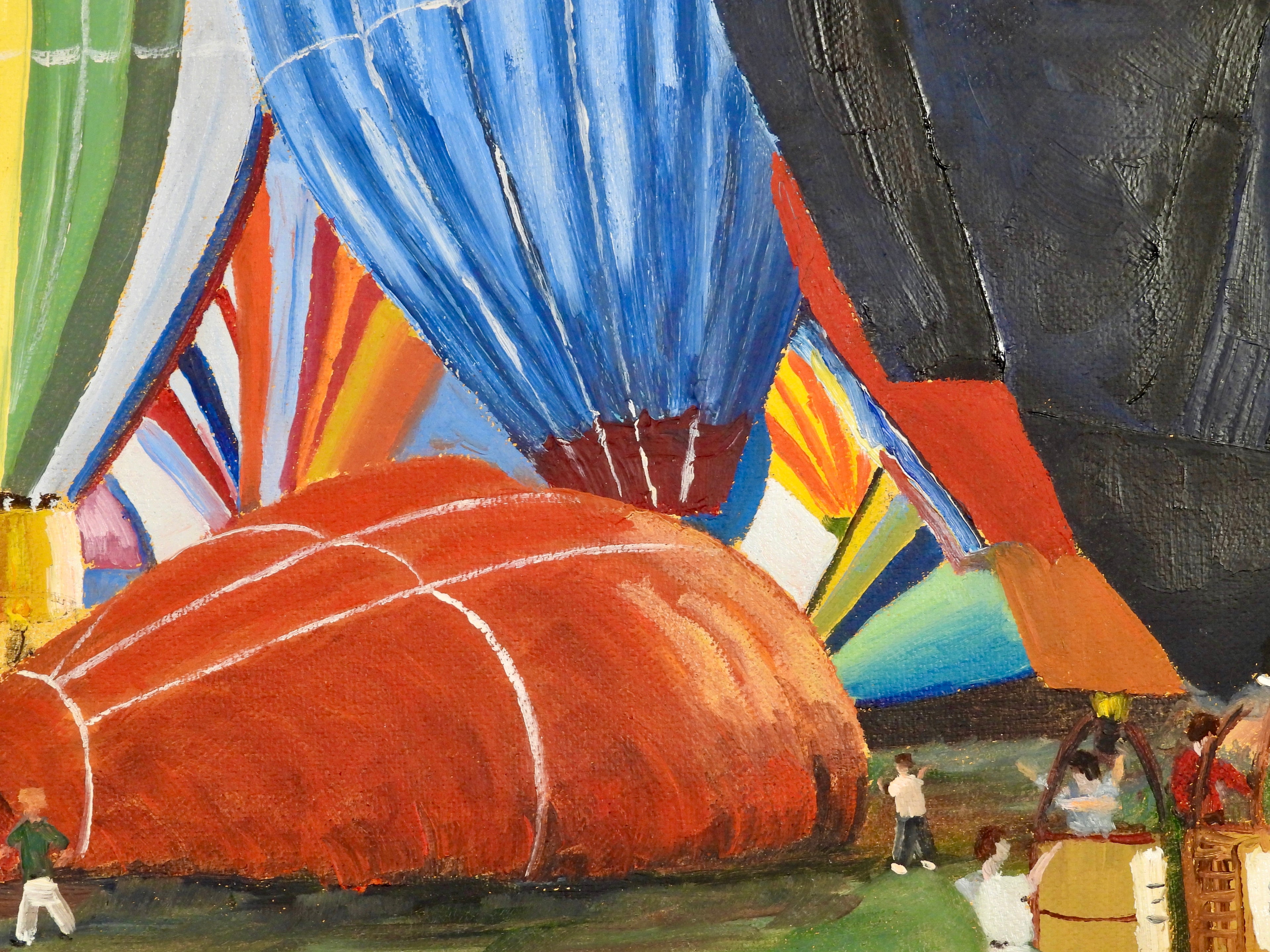 Balloon Festival — Original Oil Painting