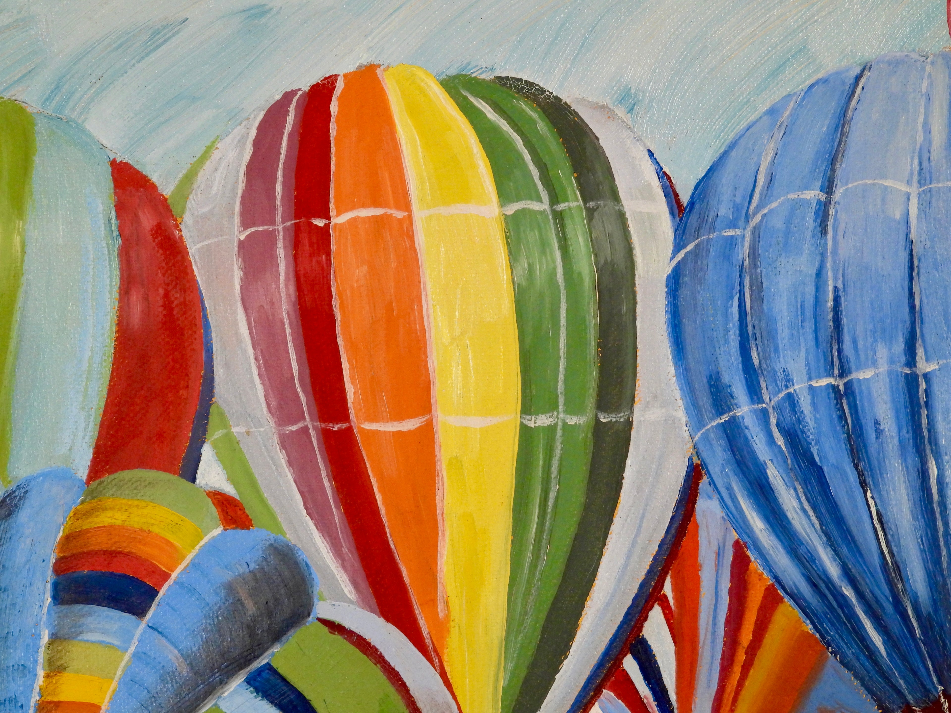 Balloon Festival — Original Oil Painting