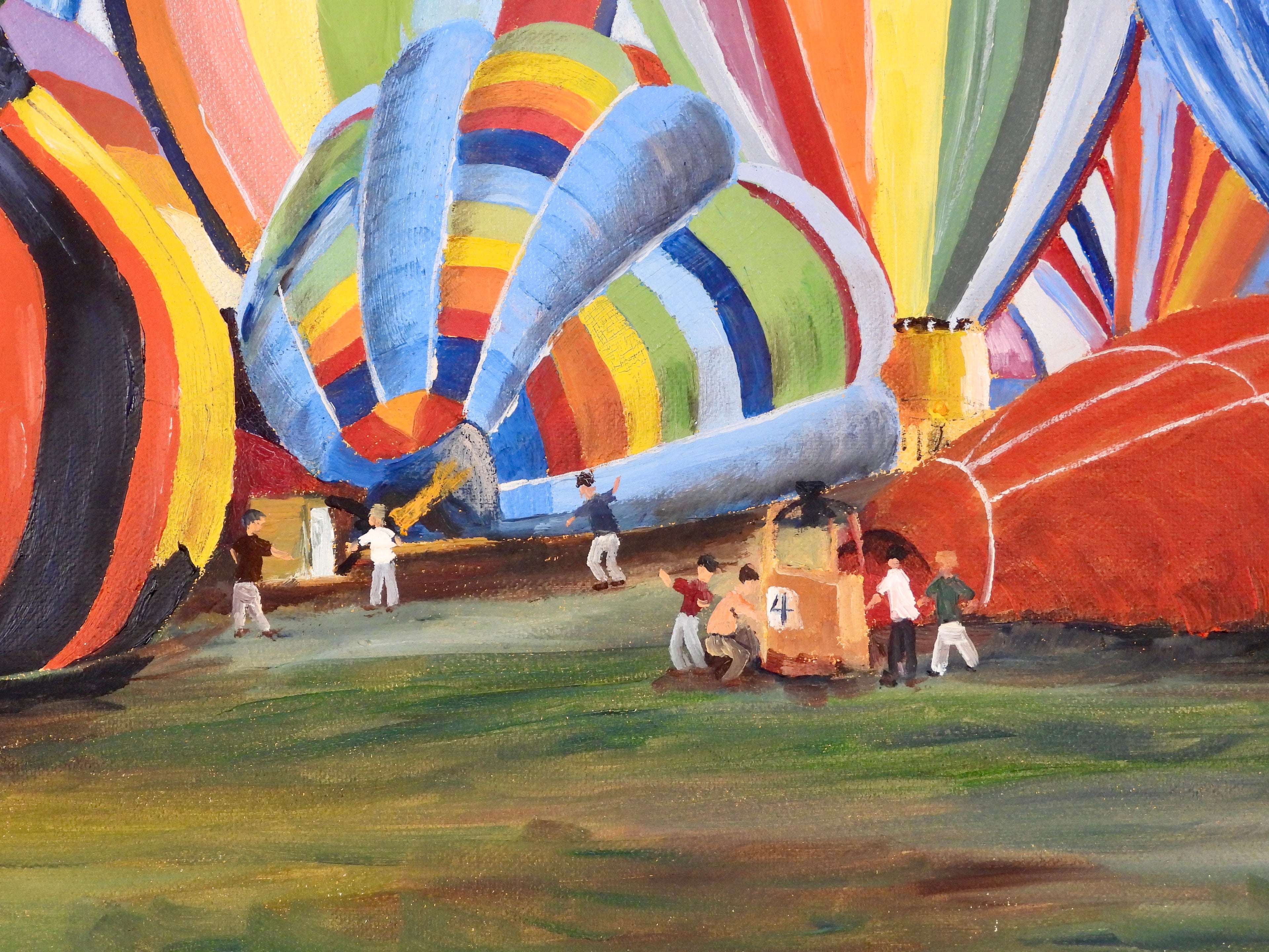 Balloon Festival — Original Oil Painting